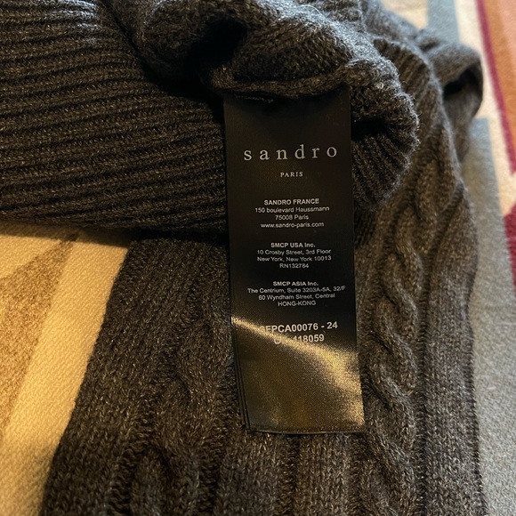 Sandro Wool cardigan with pearl buttons - Picture 9 of 14